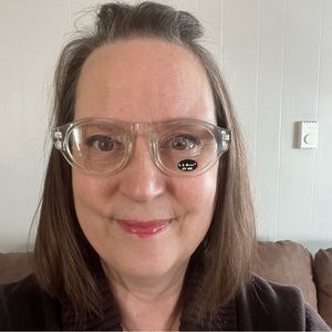 black arms clear frames no tint Sunglasses with Retro frame UV 400